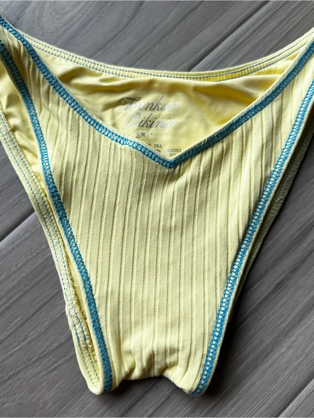 Frankie’s Bikinis Harper Ribbed Bikini Bottoms